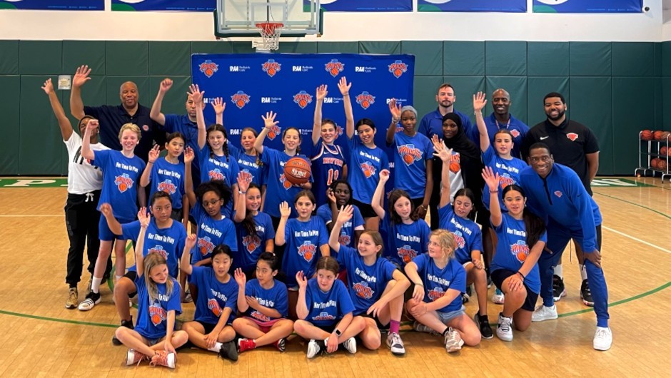We Hosted Girls Basketball Clinic with the Jr. Knicks!